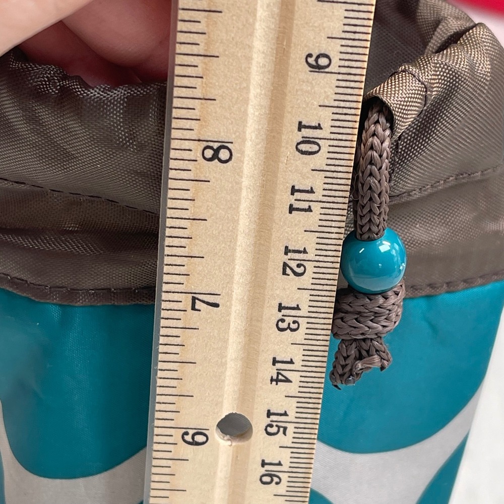 Thirty-One Thermal Bottle Sleeve Teal Polka Dot OS Excellent Insulated Carabiner - Picture 11 of 12